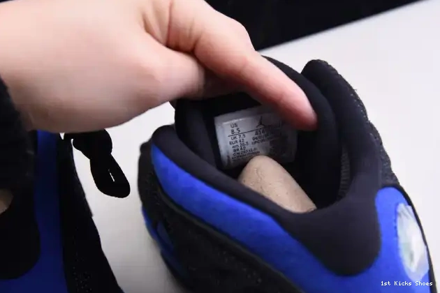 1st Kicks Shoes Black Royal Hyper Retro Jordan 414571-040 13 0605